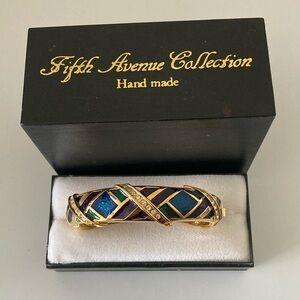 Vintage Fifth Avenue Bracelet Bangle, Handmade EUC